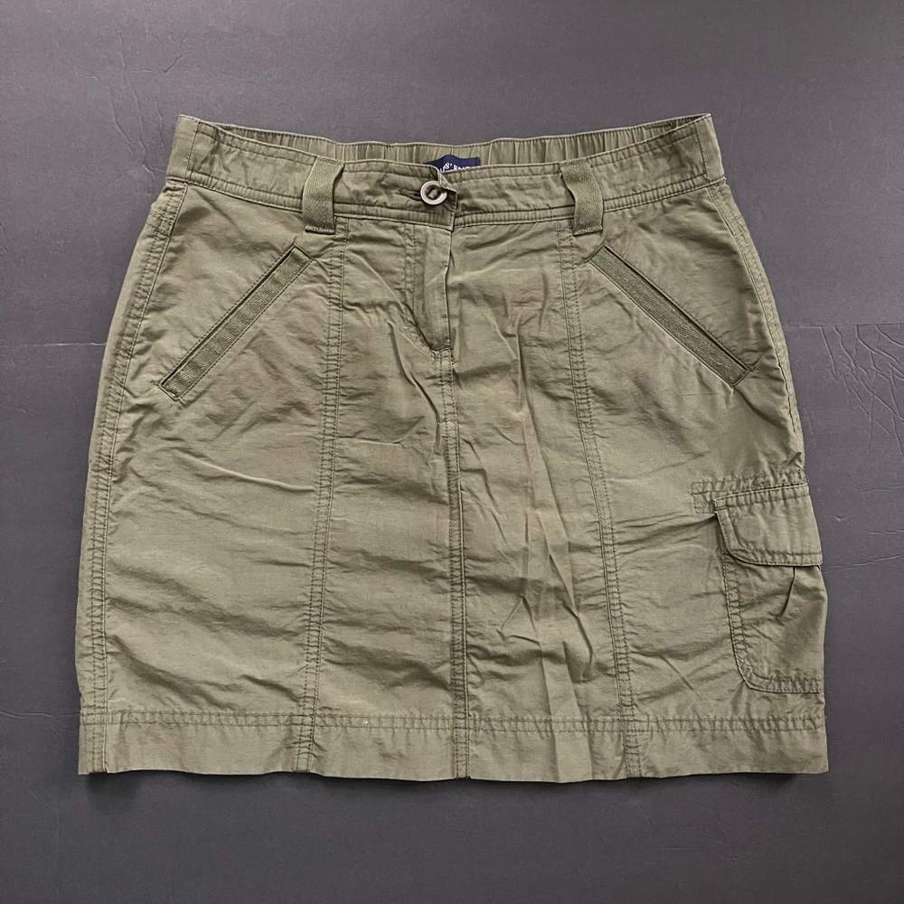 Army green cargo skirt